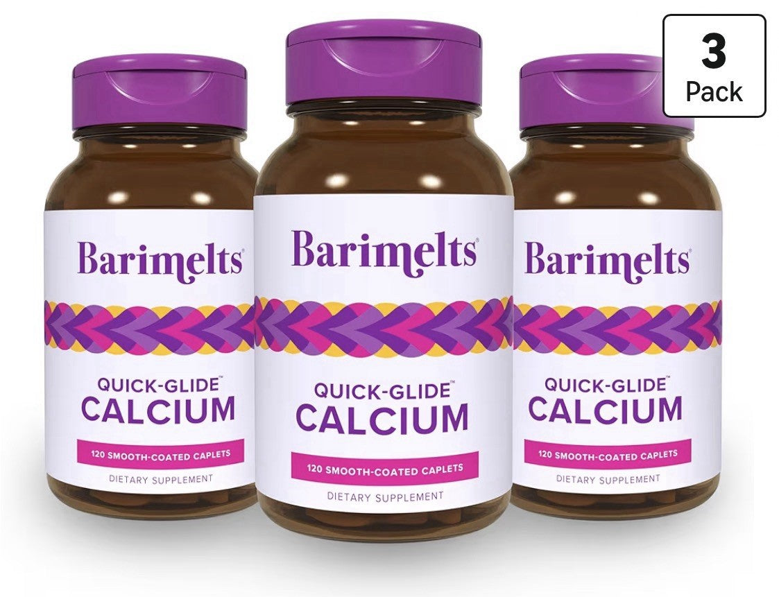 3 Pack Barimelts Quick-Glide Calcium W/ Vitamin D3 Women After Bariatric Surgery