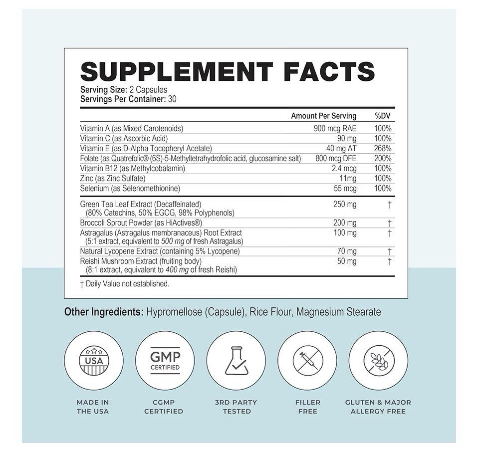 Papillex  Immune Support Powerful Antioxidant Restore Balance Natural 60 Capsule