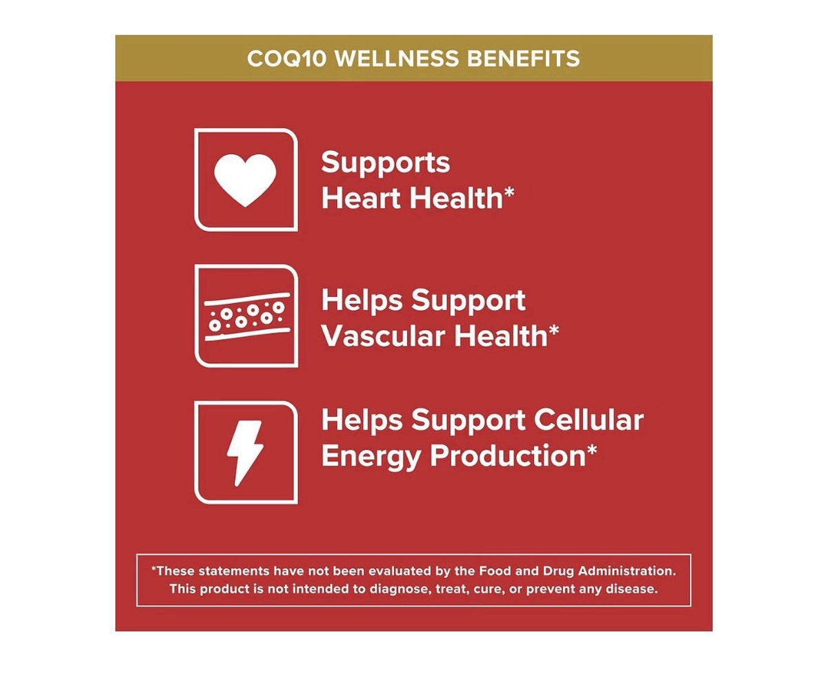 Qunol Ultra CoQ10 200mg Extra Strength Water And fat Soluble 90 Softgels