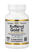 California Gold Nutrition Buffered Gold C GOLD Standard Sodium Ascorbate 60 Caps