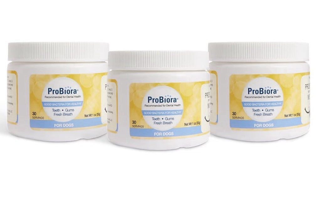 3 Pack Probiora Dogs Probiotic Supplement for Oral Dental Care Reduce Bad Breath