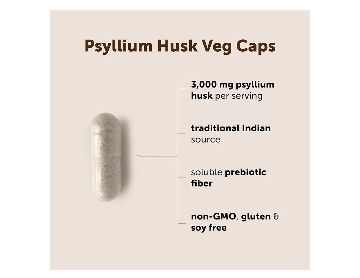 Micro Ingredients Psyllium Husk Capsules 3000mg Per Serving 500 Capsules