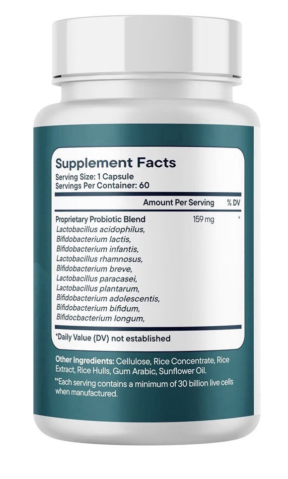 Santo Remedio Probiotic 30 Billion Live Cells Immune System Support 60 Capsules