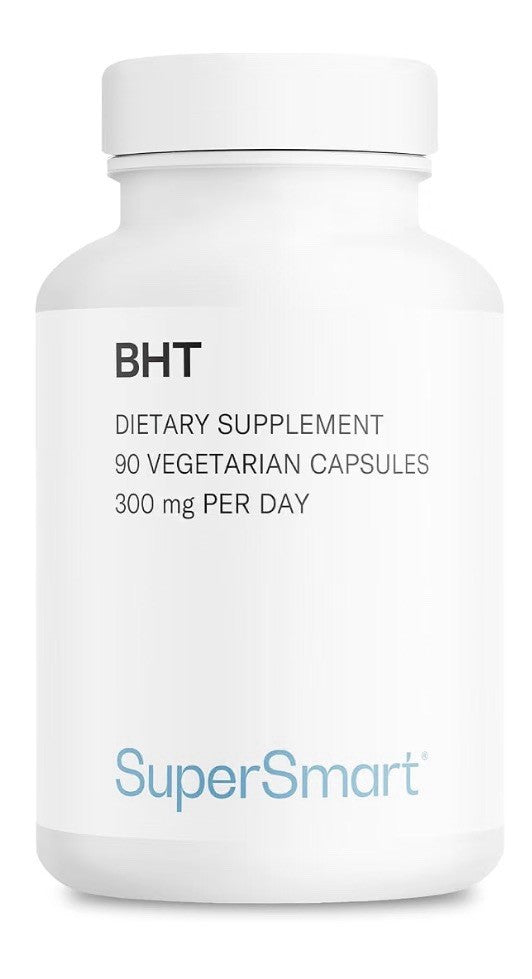 Supersmart BHT Butylated Hydroxytoluene Supplement 300mg per Day 90 Capsules