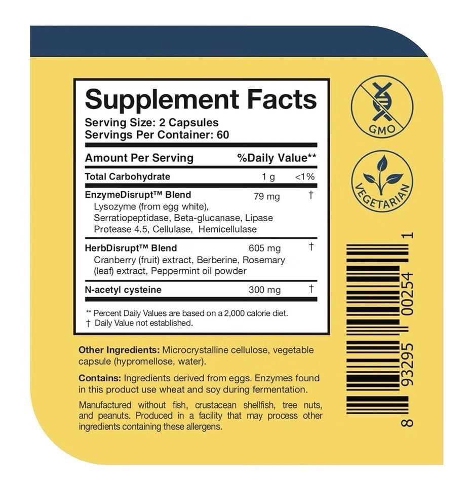 Researched Nutritionals BioDisrupt Comprehensive Microbial Support 120 Capsules