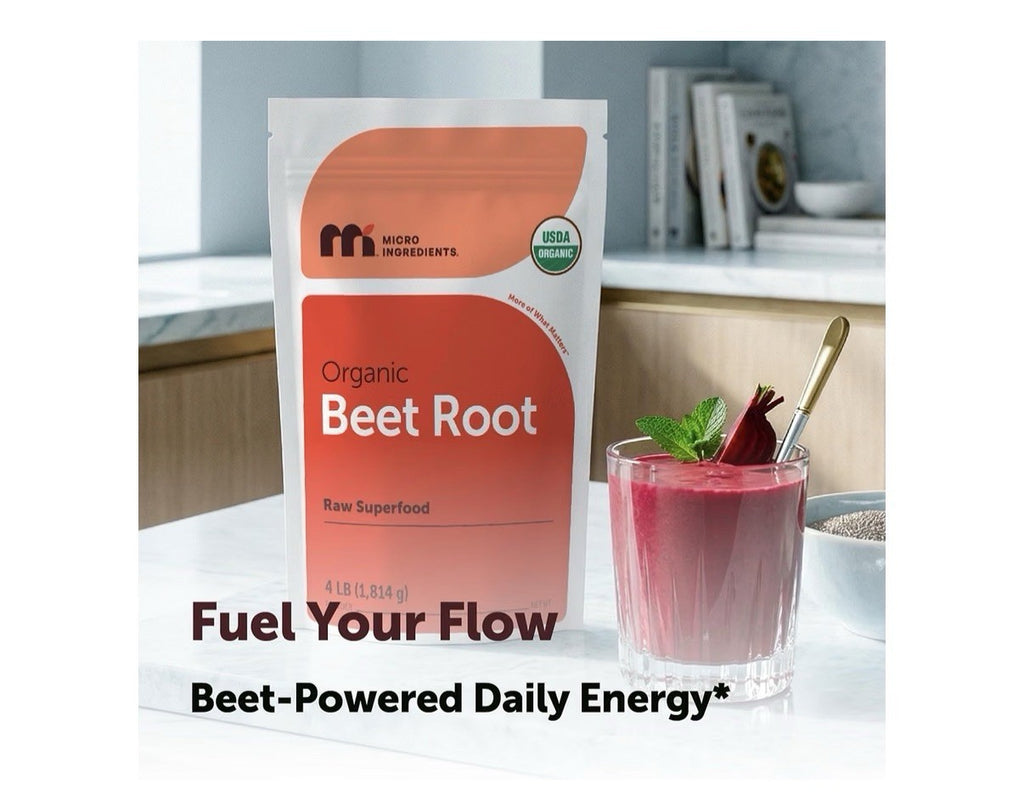 Micro Ingredients Beet Root Powder Raw Superfood Nitric Oxide 4lb Drink Mix
