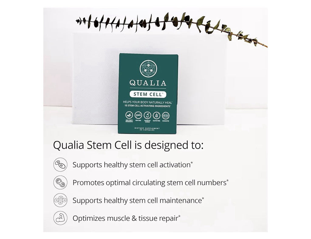 Qualia Stem Cell Helps Your Body Naturally Heal Dietary Supplement 24 Capsules