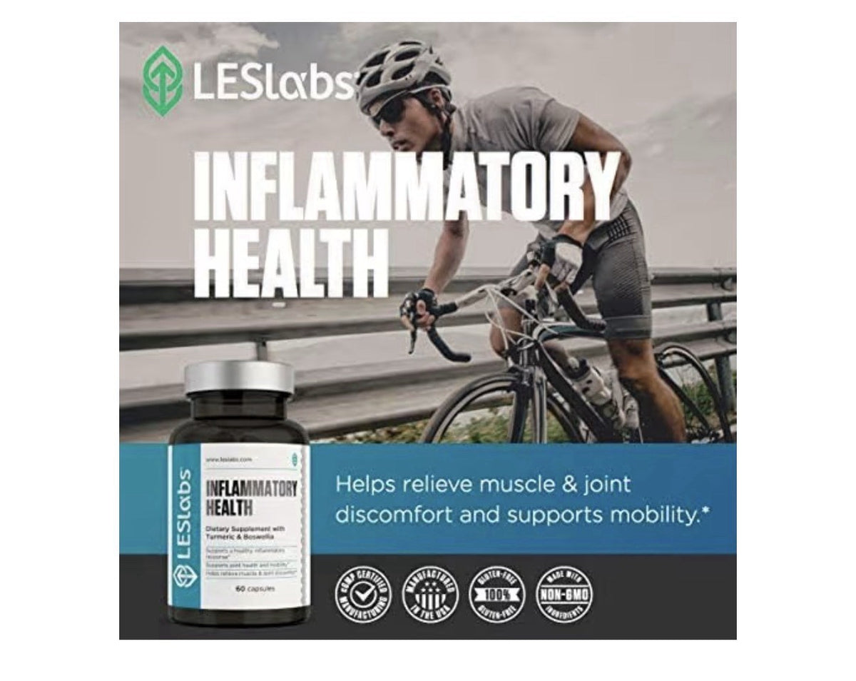 LES Labs Inflammatory Health Joint Comfort Support Muscle Function Mobility 60ca