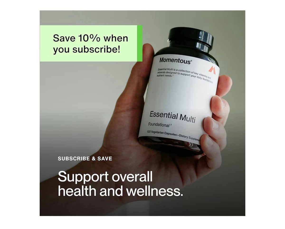Momentous Essential Multi Foundational Multivitamin for Women & Men 120 Capsules