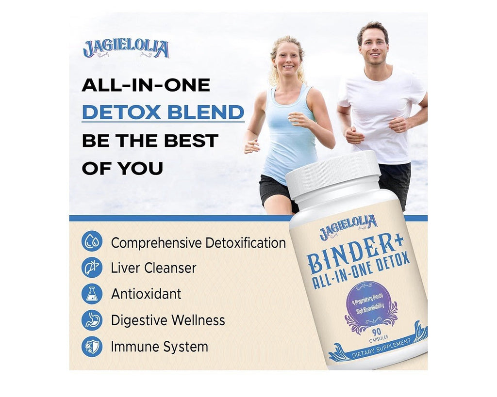 Jagielolia Binder+ All-in-One Detox High Bioavailability Liver Gut Cleanse 3Pack