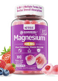 NEVISS Magnesium Glycinate 400 MG Plus Potassium Vitamin D3 & B6 Adults 60 gummy