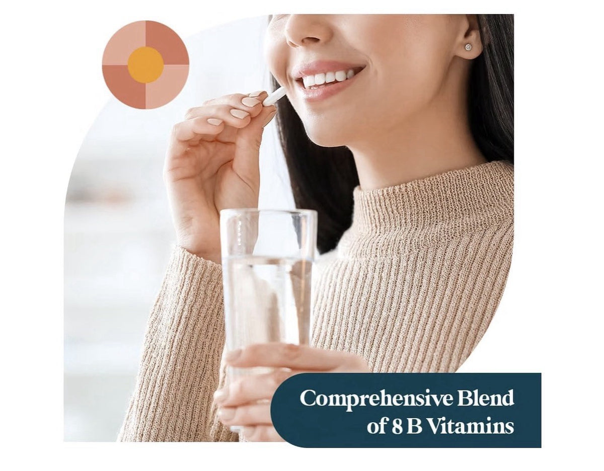Pattern Wellness Vitamin B Complex Promotes Energy Production Cognitive 60 Caps