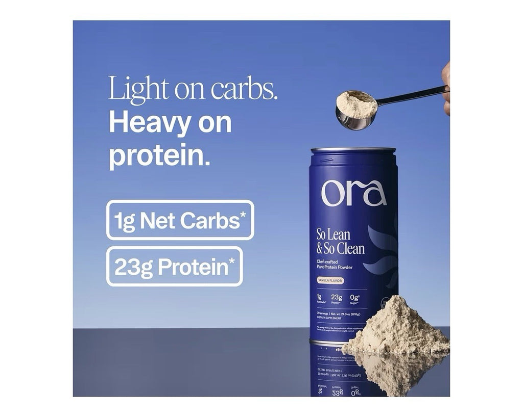 Ora So Lean & So Clean Plant Protein Powder for Women and Men Vanilla 21.8oz