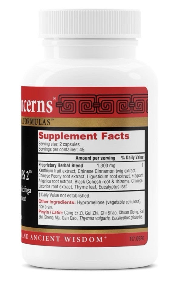Health Concerns Nasal Caps 2 Herbal Supplement Sinus Relief Nasal Congestion 90c