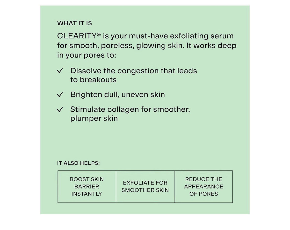 CLEARSTEM CLEARITY Mandelic Acid Serum Gentle Exfoliating Serum All Skin Types
