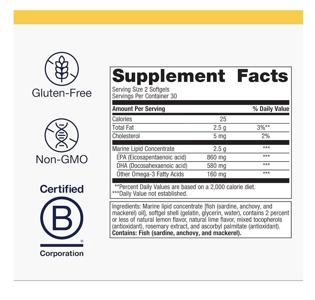 Metagenics OmegaGenics Fish Oil EPA-DHA 720 mg Heart Health & Immunity 60softgel