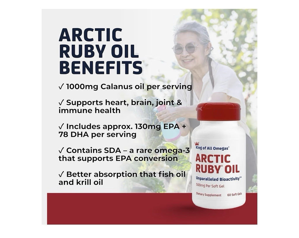 2 Pack Immunocorp Arctic Ruby Oil Omega 3 Astaxanthin Calanus Oil For Women, Men