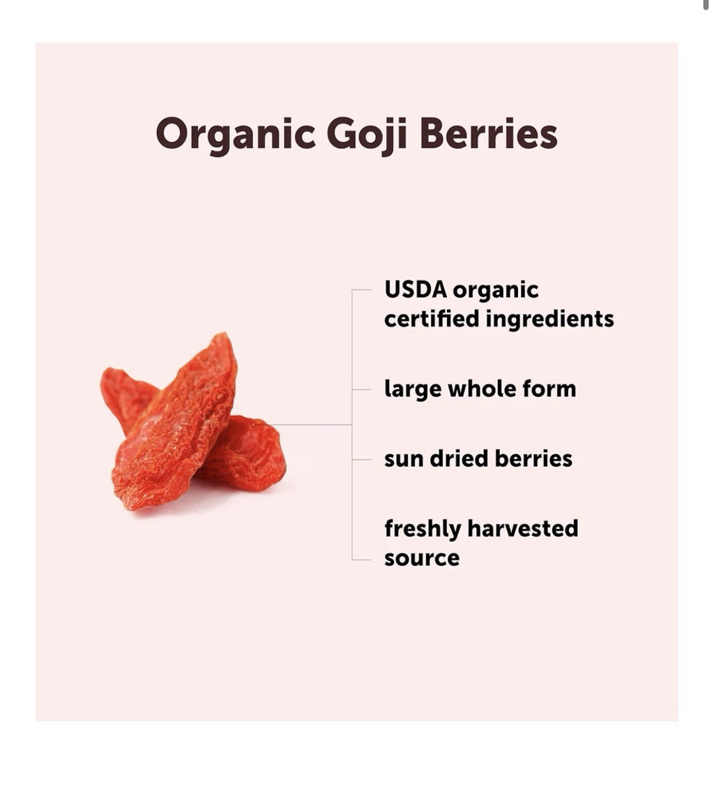 Micro Ingredients Organic Goji Berries Large Whole Sun Dried Berries 1 lbs