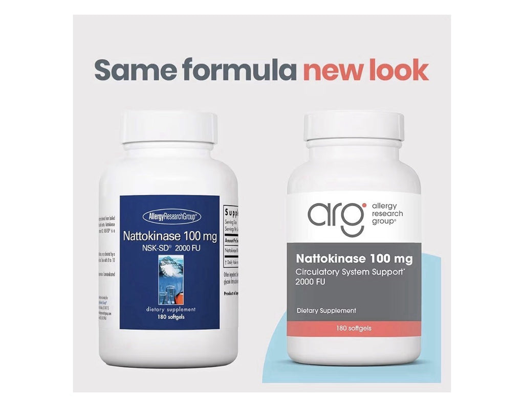 Allergy Research Group Nattokinase 100 mg Circularity Support 2000 FU 180Softgel
