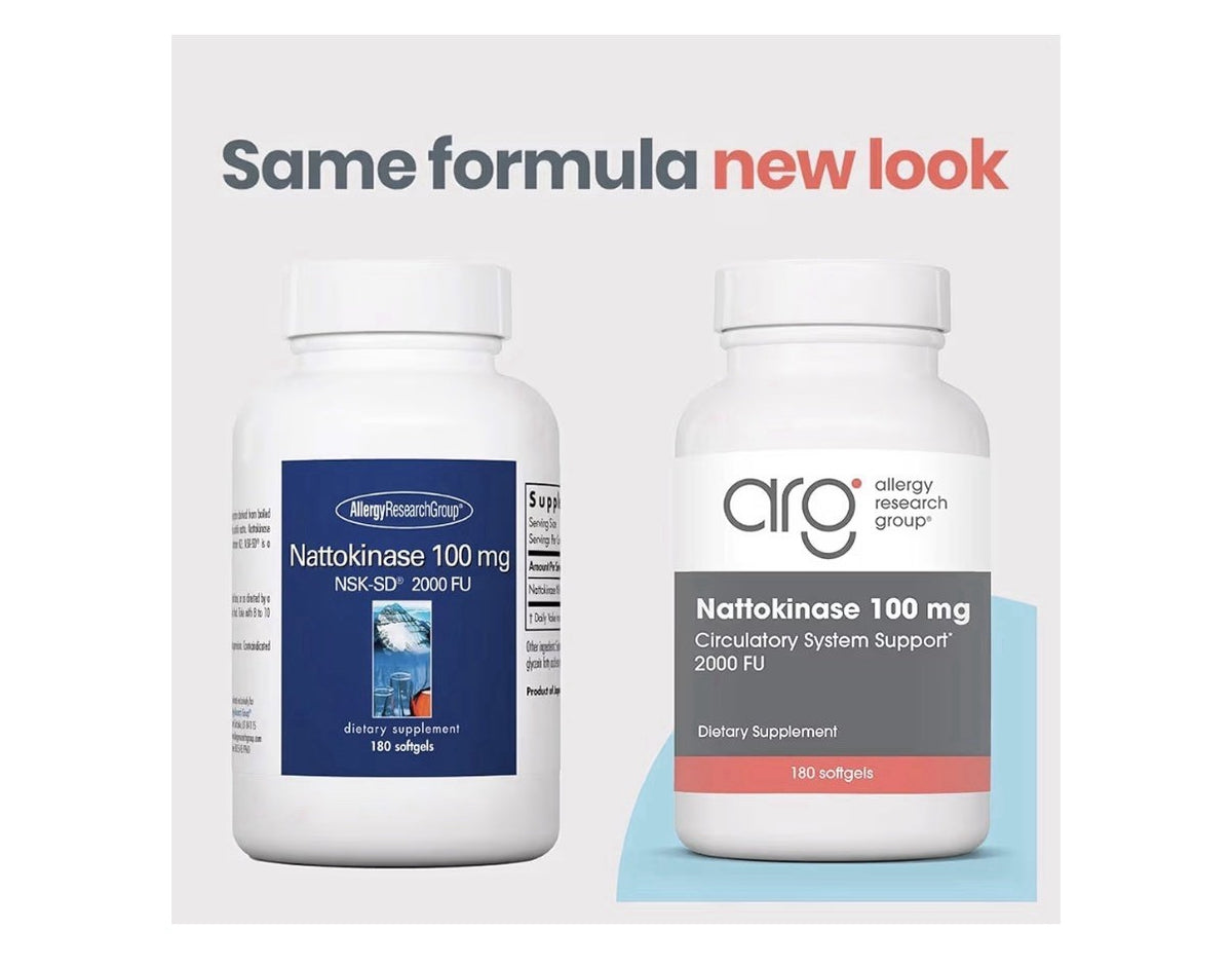 Allergy Research Group Nattokinase 100 mg Circularity Support 2000 FU 180Softgel