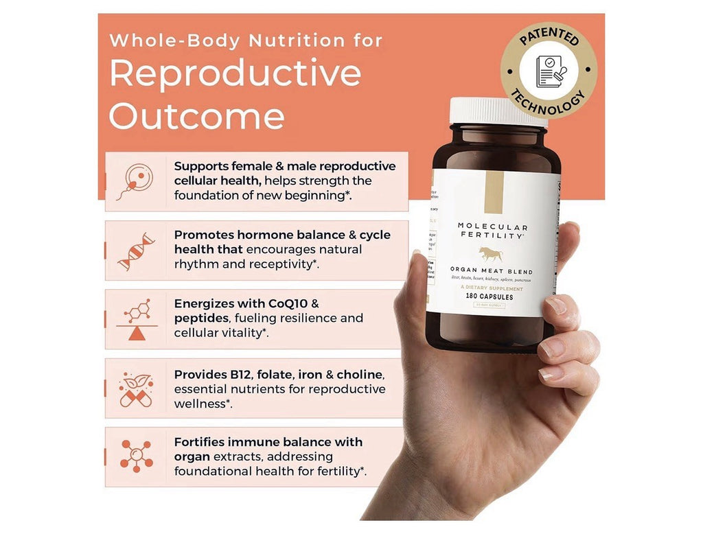 Molecular Fertility Beef Organ Complex Pasture-Raised Grass Fed Beef Liver 180ca