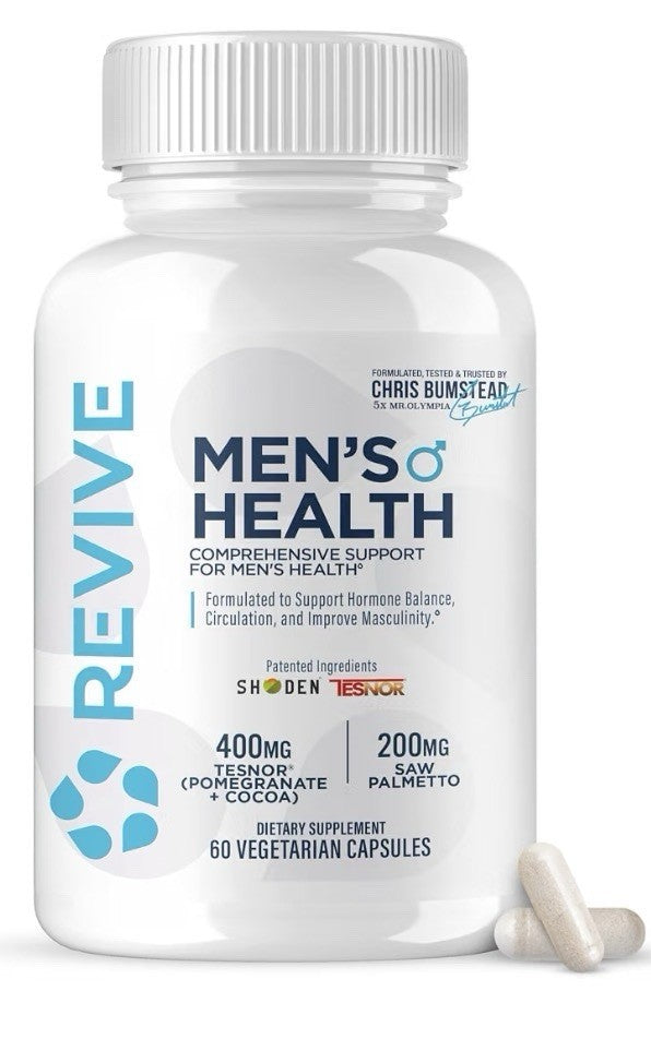 Revive MD Men’s Health Supports Hormone Balance Circulation Prostate 60 Capsules