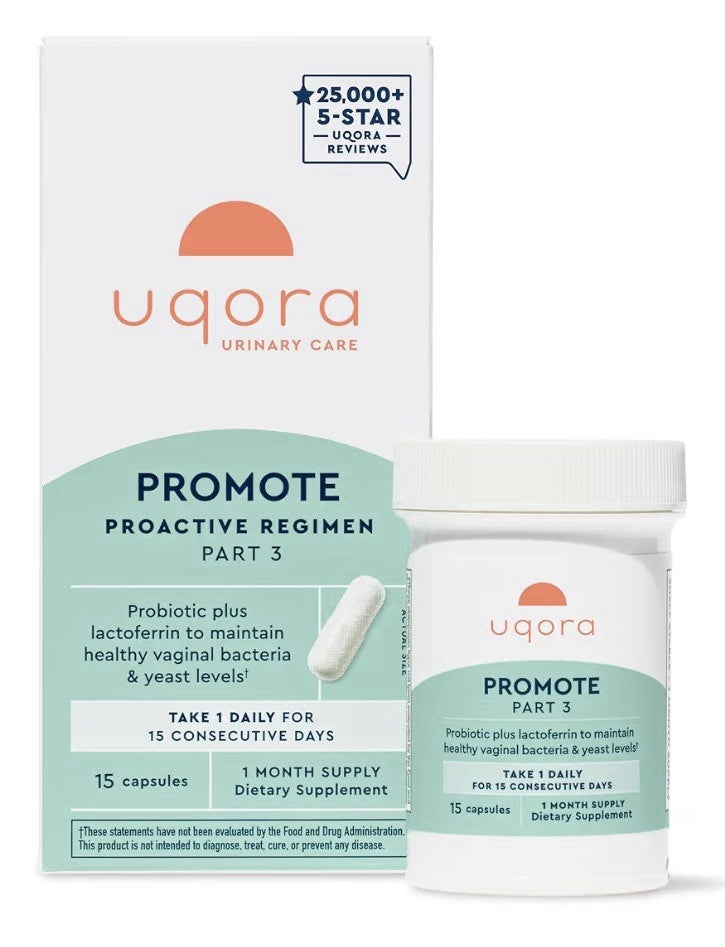 Uqora Promote Proactive Regimen Support Vaginal Health Probiotic for Women 15cap