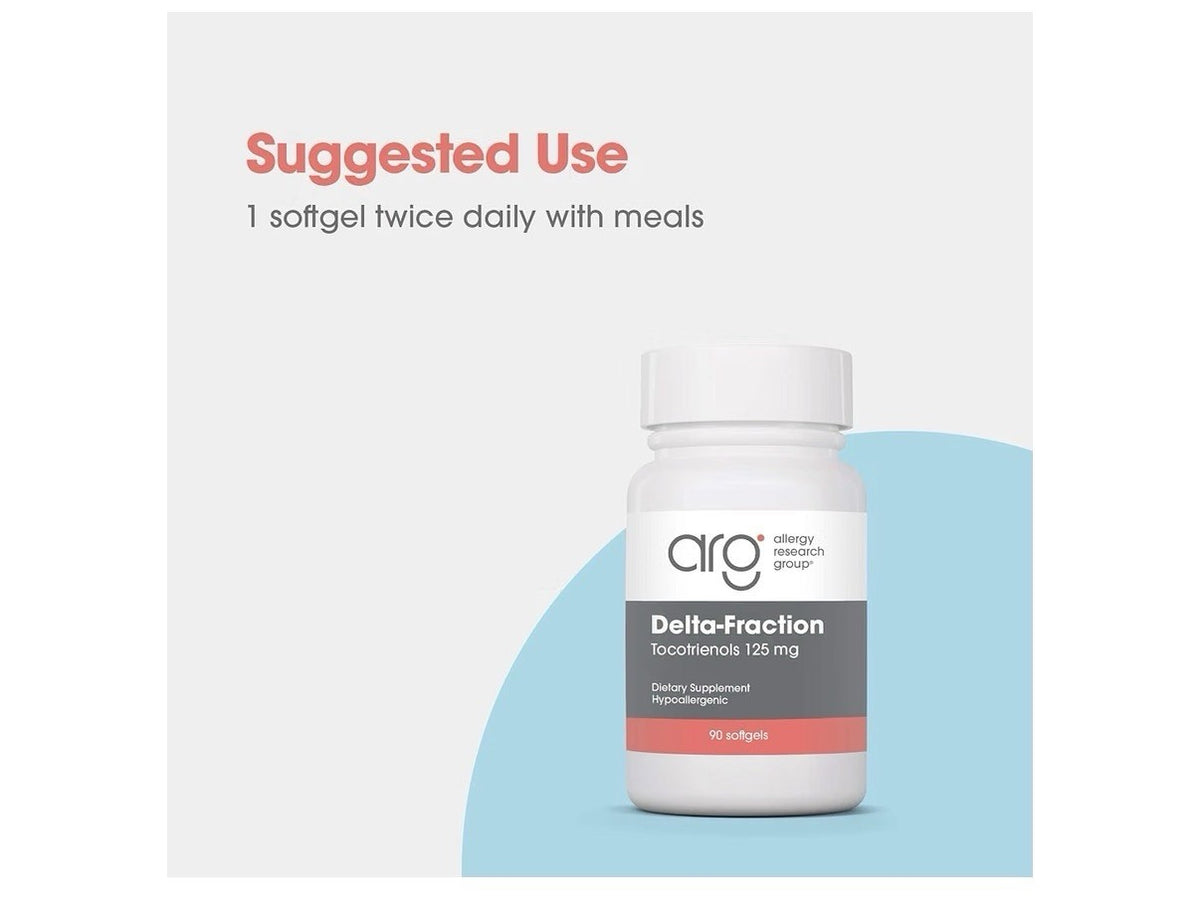 Allergy Research Group ARG Delta-Fraction Tocotrienols 125 mg 90 Softgels