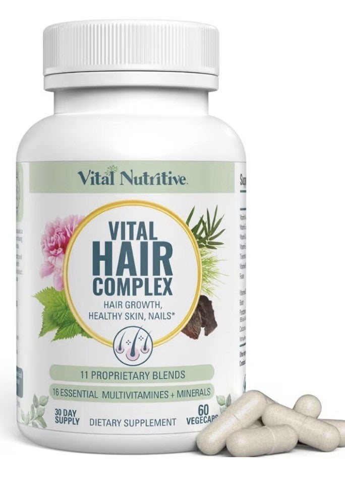 2 Pack Vital Nutritive Vital Hair Complex Hair Skin Nails Health for Women & Men