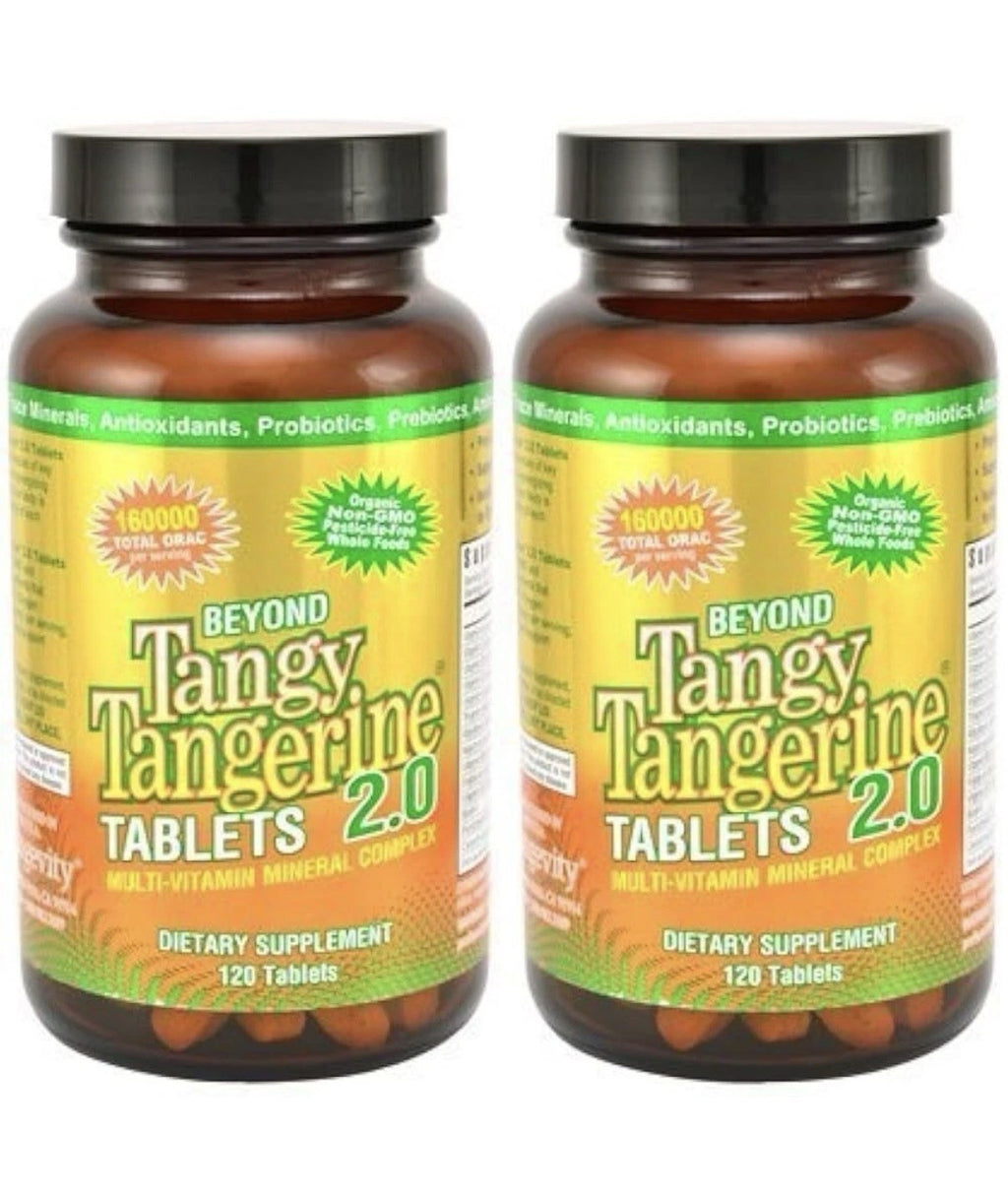2 Pack Youngevity Beyond Tangy Tangerine 2.0 Multi-Vitamin & Mineral Complex