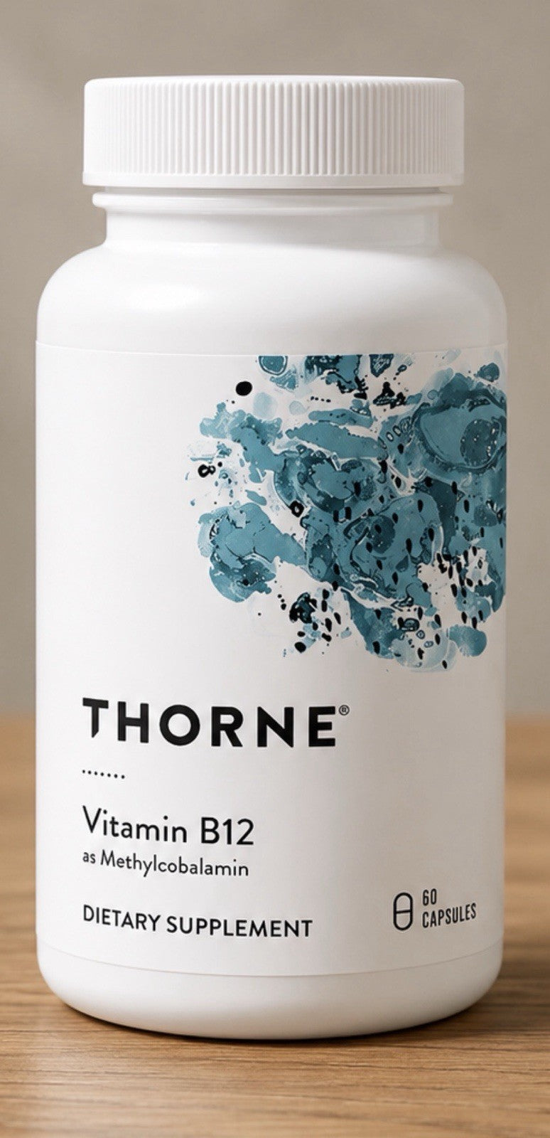 Thorne Vitamin B12 as Methylcobalamin Dietary Supplement 60 Capsules