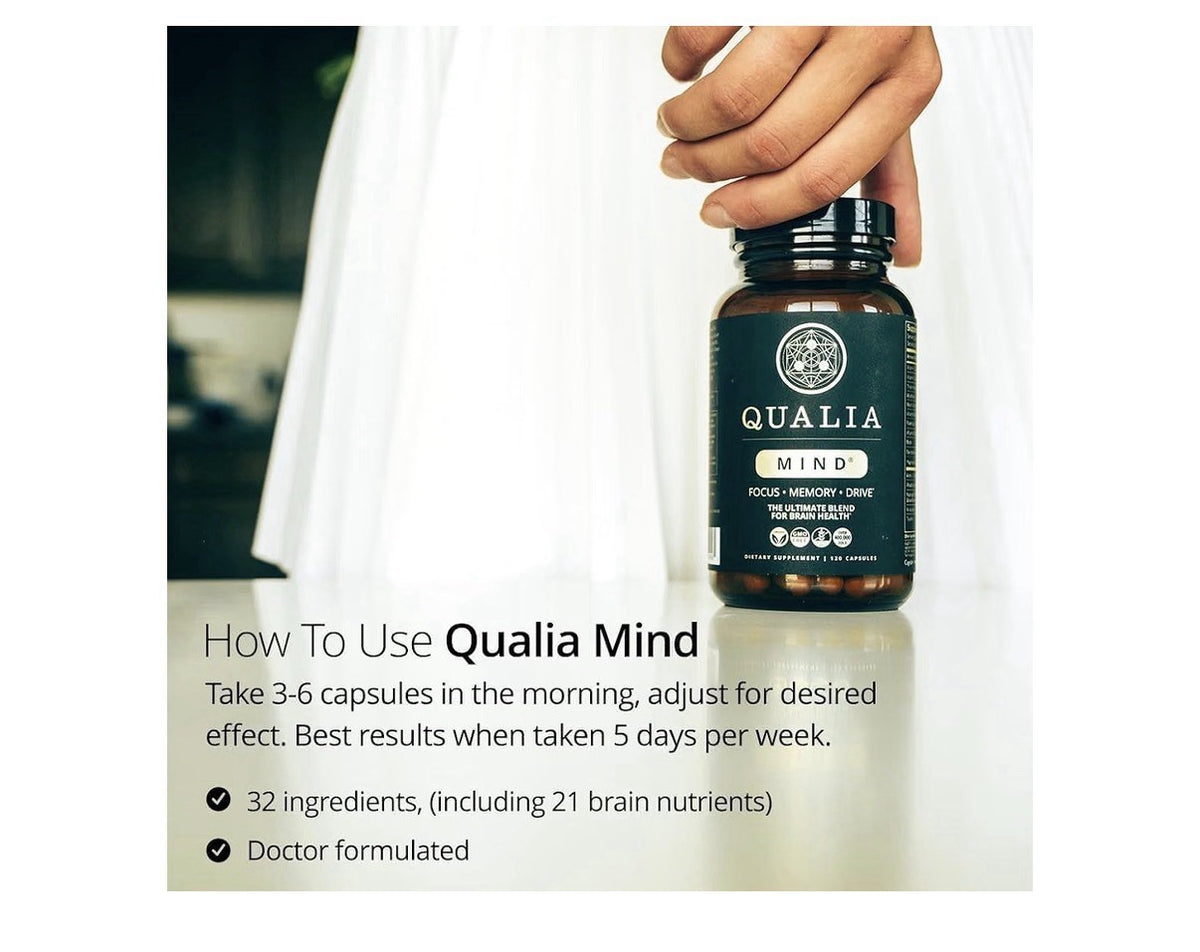 2 Pack Qualia Mind Focus Memory Drive The Ultimate Blend For Brain Health