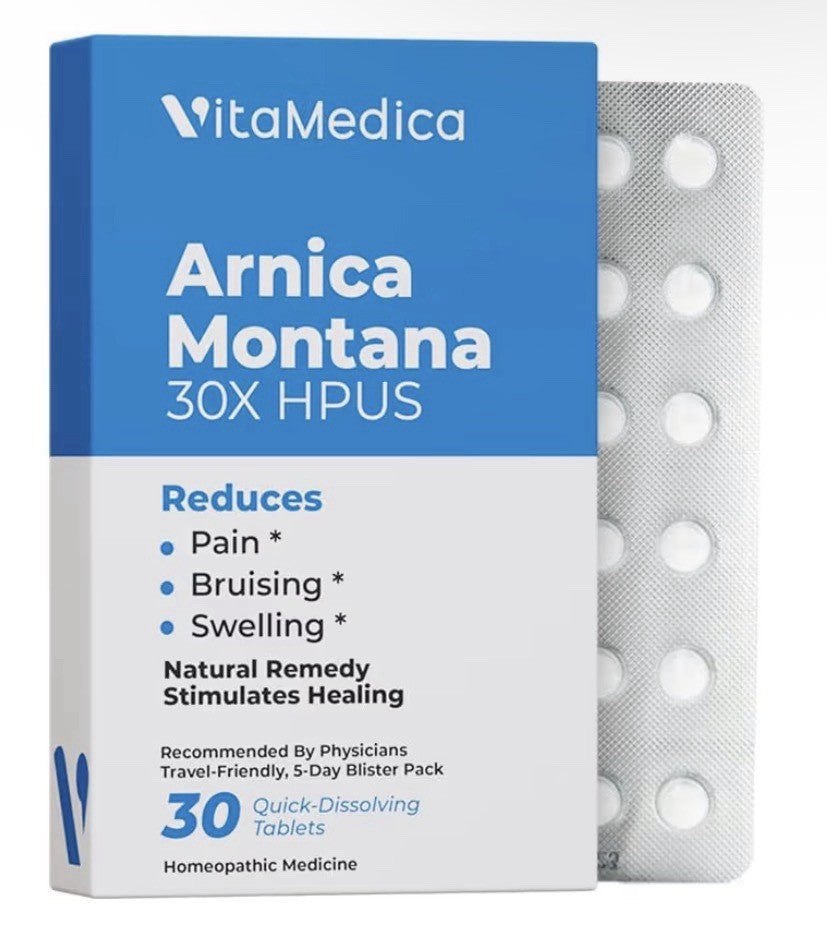 2 Packs VitaMedica Arnica Montana Blister Pack for Bruising Pain Swelling
