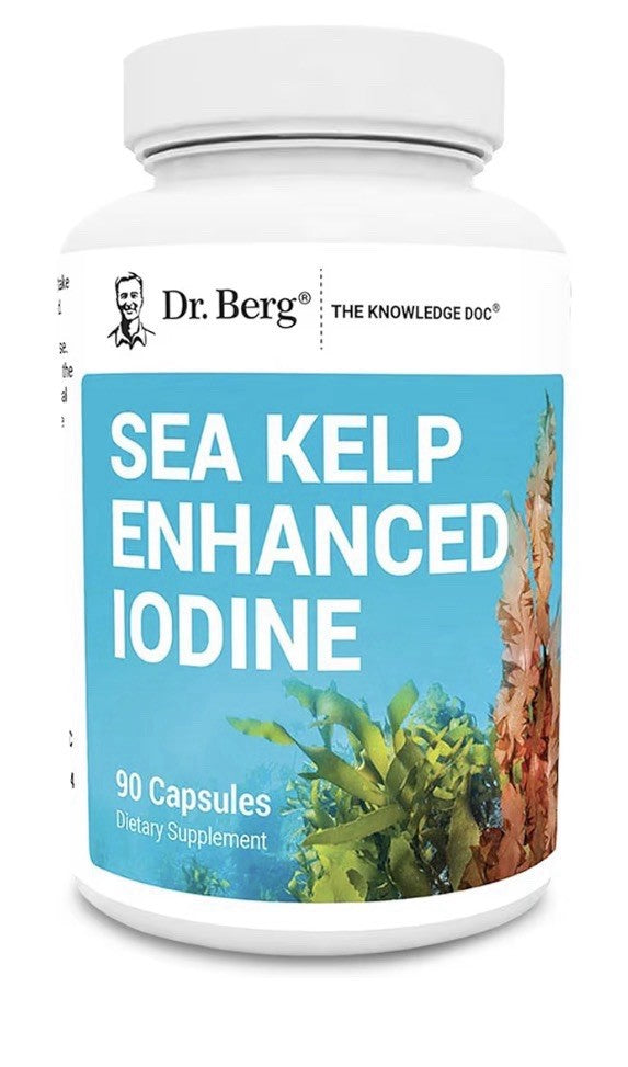Dr. Berg Sea Kelp Enhanced lodine Premium Immune Thydroid Health Antioxidant 90c