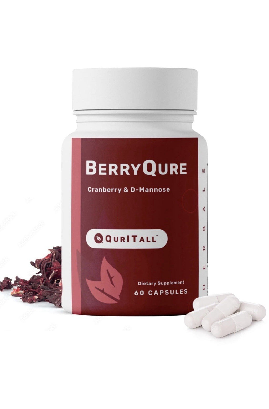 QurltAll BerryQure Cranberry & D-Mannose Women Urinary Tract Health Support 60ca