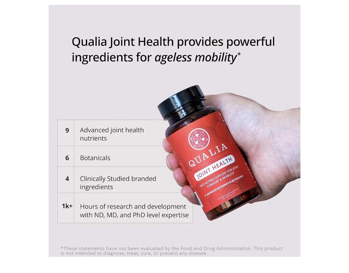Qualia Joint Health 9 Advanced Nutrients & Botanicals Joints Comfort Mobility