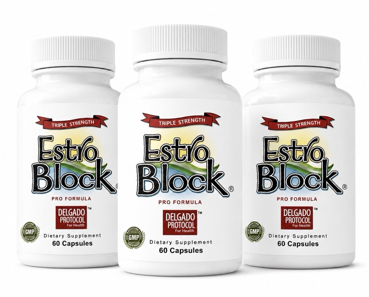 The Delgado Protocol For Health Estro Block Pro Formula Natural 3 Pack