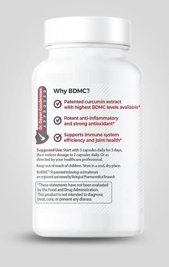 Prodrome BDMC Bisdemethoxycurcumin for Brain Nerve Gut Cellular Support 60 Caps
