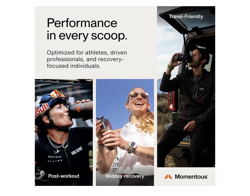 Momentous Whey Protein Isolate Foundational Performance Strawberry Flavor Powder