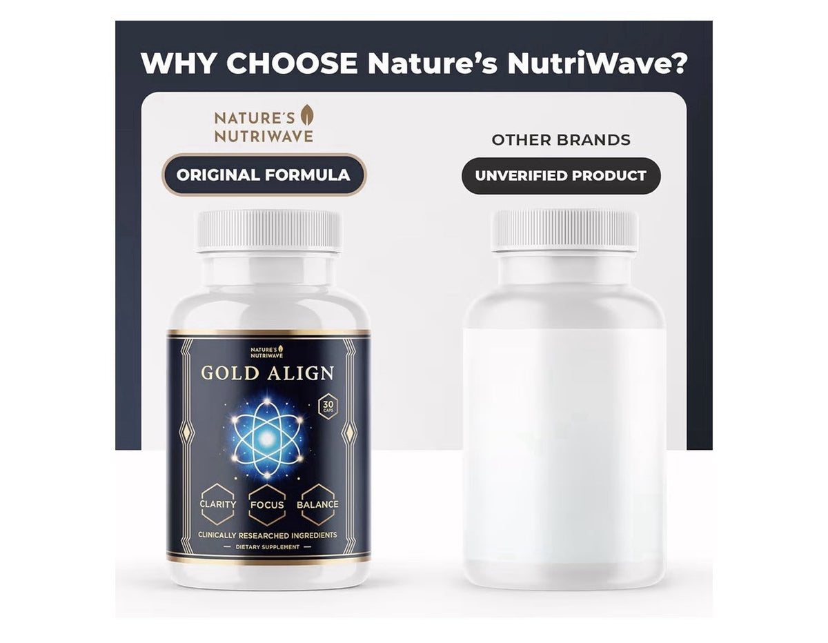 3 Packs Nature’s NutriWave Gold Align Holy Basil Supplement with Sage Goldenseal