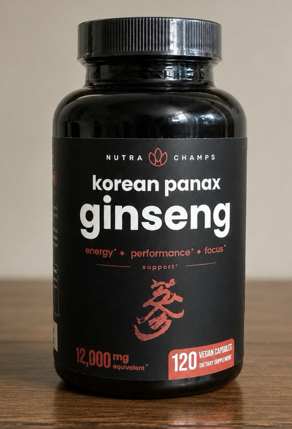 NutraChamps Korean Panax Ginseng Energy Performance Focus 120 Capsules