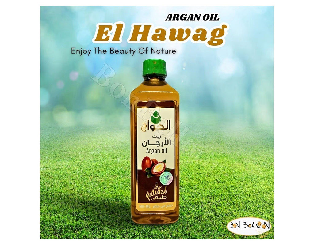 Al Hawag Argan Oil Cold Pressed Pure Natural 500ml الحواج زيت الأرجان ٥٠٠ جرام