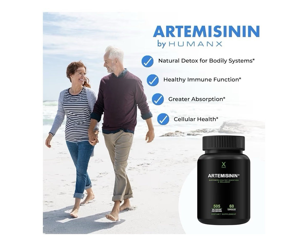 HUMANX Artemisinin+ Support Digestion Healthy Aging Immunity w/ Bioperine 60caps