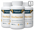 3Pack Pattern Wellness Berberine Supports Healthy Cholesterol Blood Sugar Levels