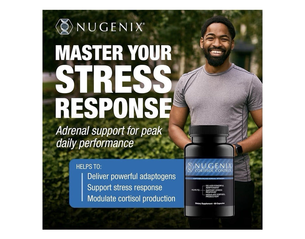 Nugenix Cortisol Control Adaptogen- Packed Adrenal Optimizer For Men 2 Pack