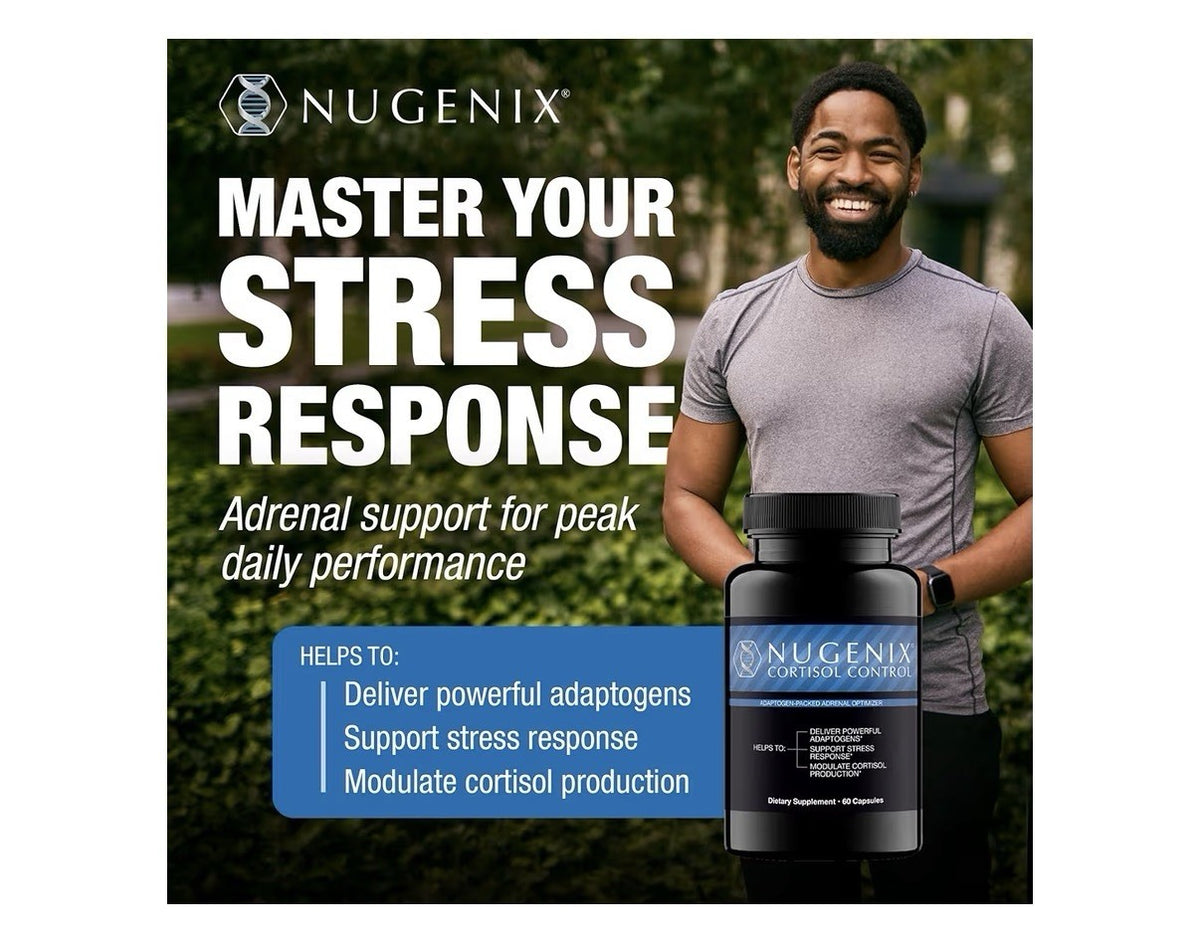 Nugenix Cortisol Control Adaptogen- Packed Adrenal Optimizer For Men 2 Pack