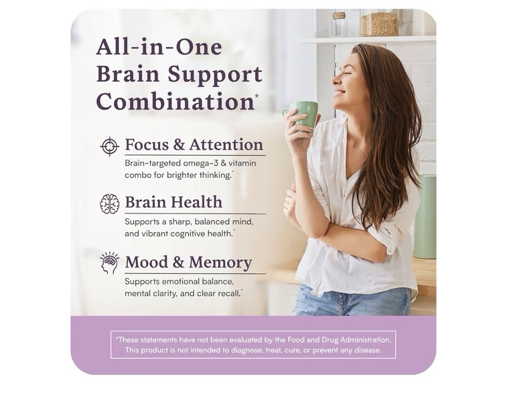Accentrate110 Combo Focus Supplement Methylated Vitamin B Complex Omega 60 Caps