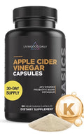 Livingood Daily Apple Cider Vinegar Probiotic Blend Digestion Gut Health 90 Caps