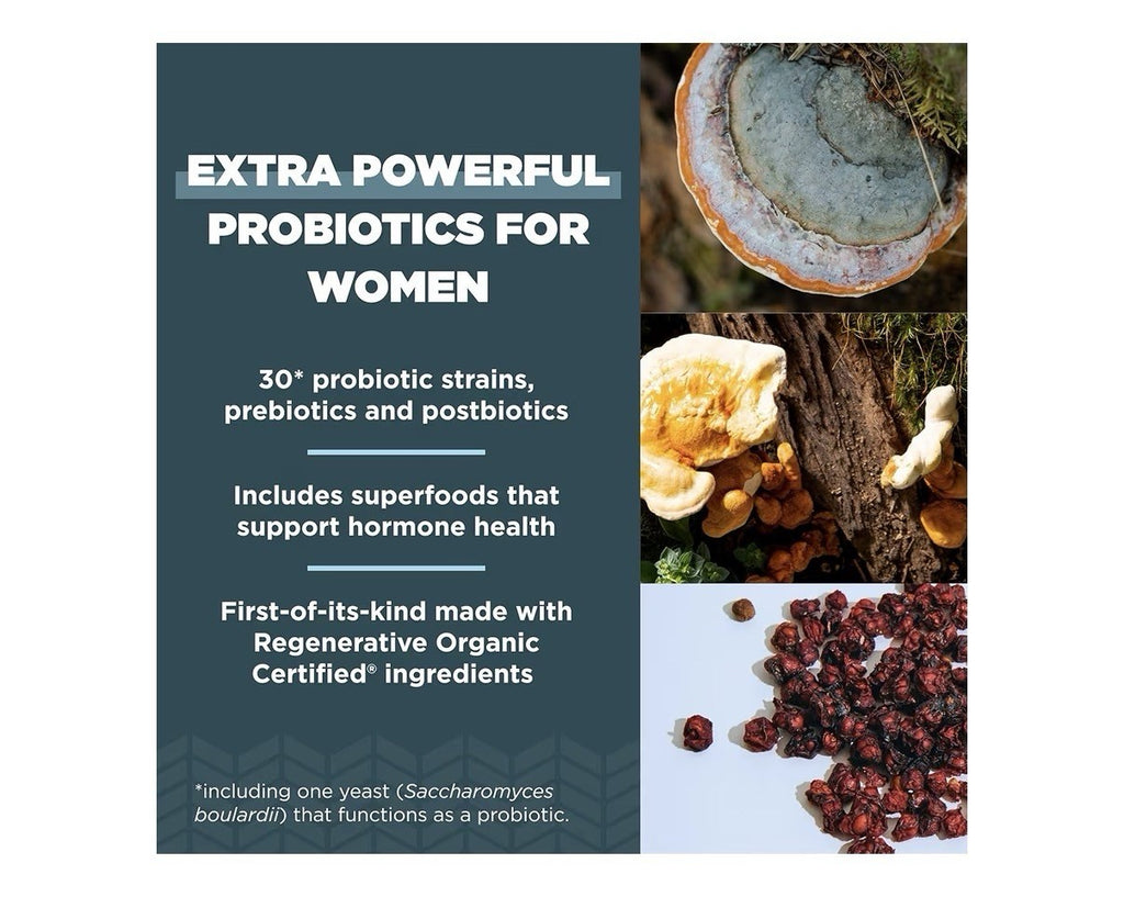 Ancient Nutrition Extra Strength Probiotics For Women Regenerative Organic 60Cap
