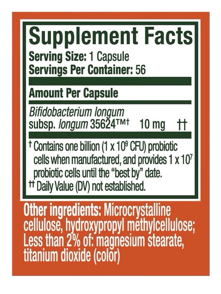 Align Probiotic 24/7 Digestive Support Bloating Gas Help for Women & Men 56 caps